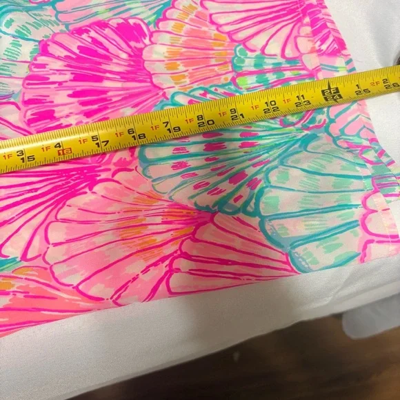 Lilly Pulitzer Pink and Green Shell Print Blouse - Picture 11 of 11